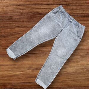 LEVI'S Gray Distressed Look Soft Cuffed Jogger Pants Plus Size